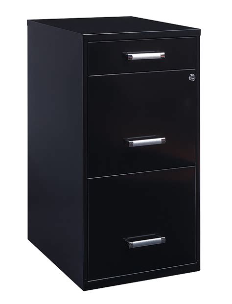 hirsh 3 drawer file cabinet steel black|file cabinet with pencil drawer.